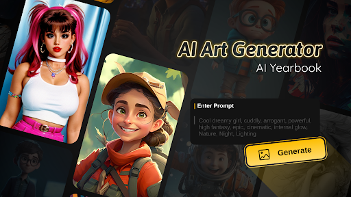 Android application AI Yearbook: AI Art Generator screenshort