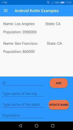 Android Kotlin Examples Screen 3