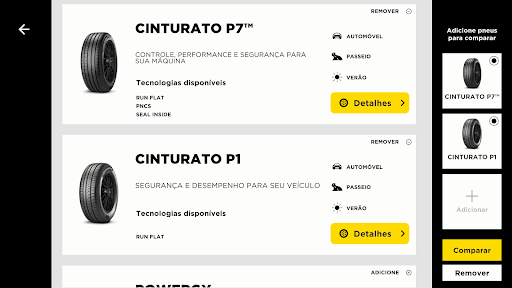 Android application Pirelli Realidade Aumentada screenshort