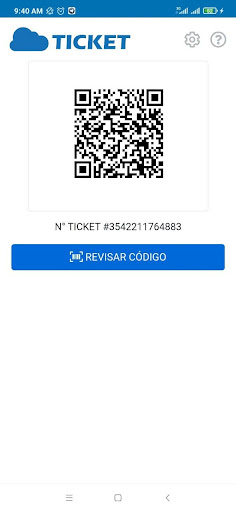 Android application CloudTicket - Lector QR screenshort