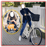 Cover Image of ดาวน์โหลด Girls Bike Cycle Photo Montage  APK