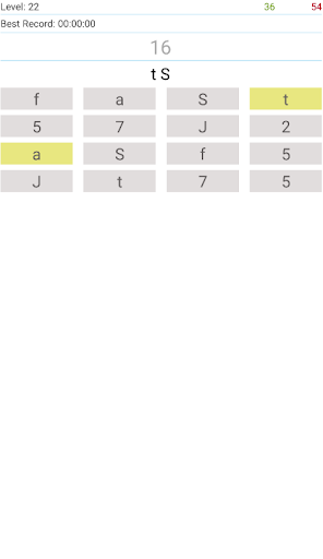 Android application Concentration screenshort