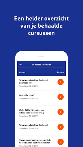 KNLTB Tennisleraren App Screen 3