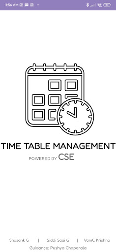 Android application Faculty Timetable Assistant screenshort