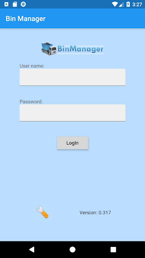 BinManager Drivers App Screen 2