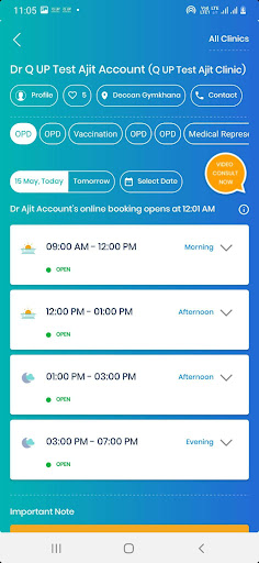 Android application Nandini Clinic screenshort