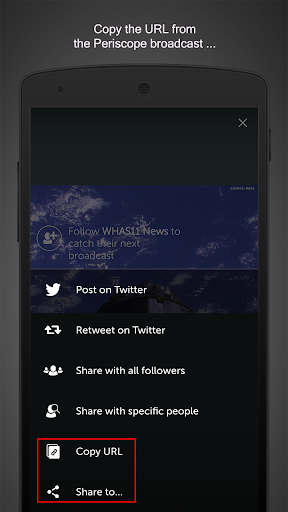 Android application Snagscope screenshort