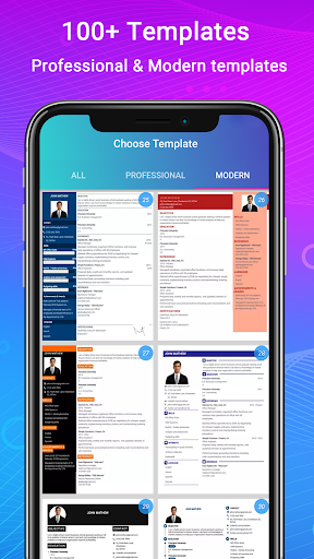 Resume Builder App, CV maker Screen 3