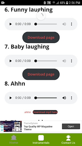Android application Comedy Sound Effect screenshort