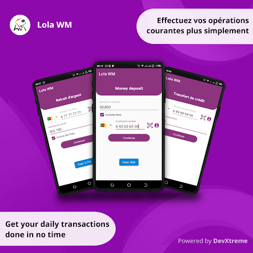 Android application Lola WM: Mobile Money Manager screenshort