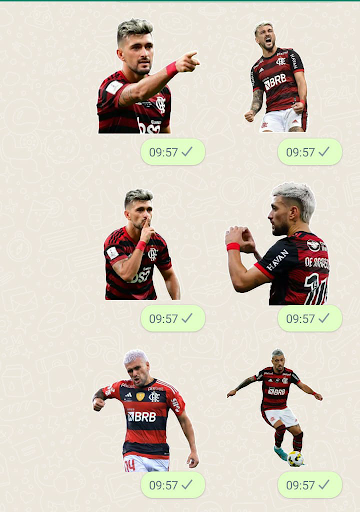 Android application Figurinhas Arrascaeta Flamengo screenshort