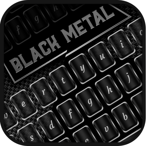 Black Metal Keyboard  Icon