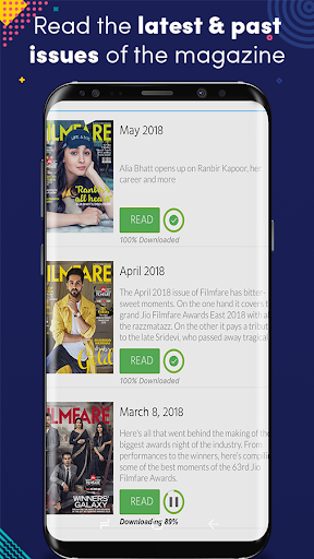 Android application Filmfare screenshort