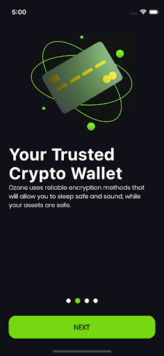 Ozone Wallet Screen 2