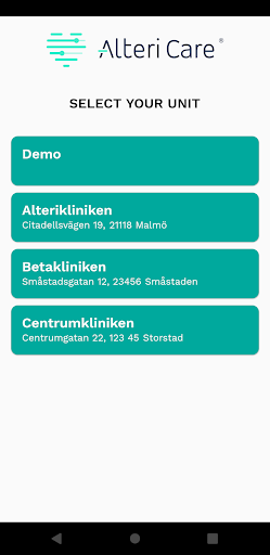 Alteri Care – plattform e-vård Screen 2