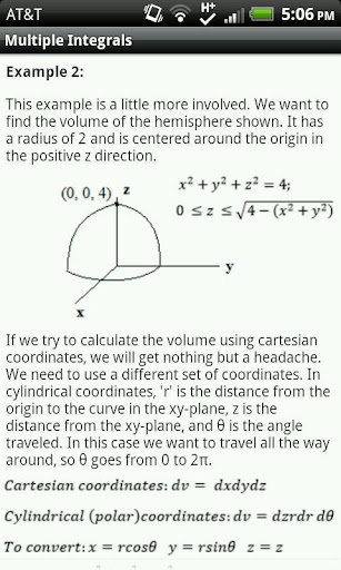 Calculus Reference Tool Pro Screen 3
