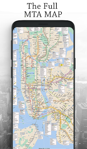 Android application NYC Subway Map Essential Guide screenshort