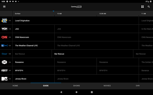 Screenshot of CentraView