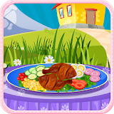 Chicken salad cooking games icon