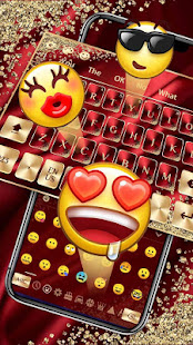 Red Gold Luxury Keyboard