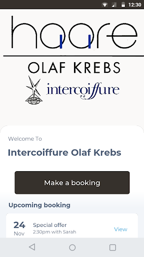 Android application Intercoiffure Olaf Krebs screenshort
