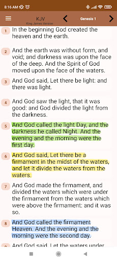 Android application BetterBible screenshort