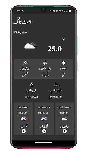 The Kashmir Weather Screen 3