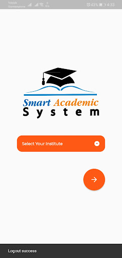 Android application Smart Academic System screenshort