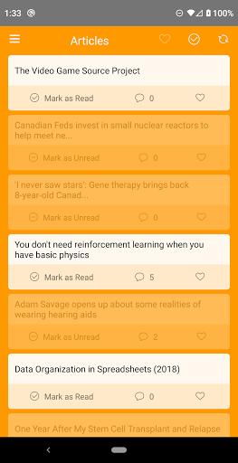 HN Top 100 News Reader Screenshot 4 - AppWisp.com