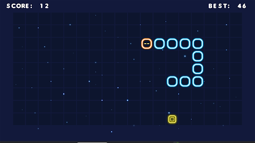 Android application Neon Snake Challenge screenshort