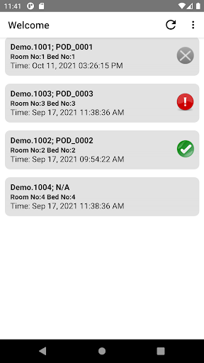 Android application WeSense EU screenshort