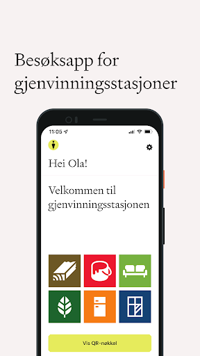 Android application Gjenvinne screenshort