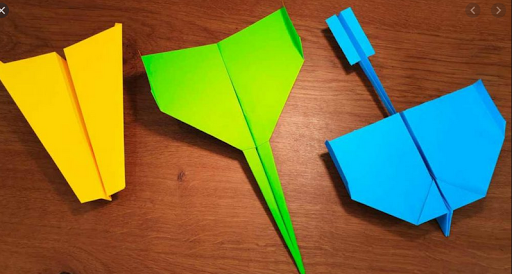 Origami paper planes. Origami