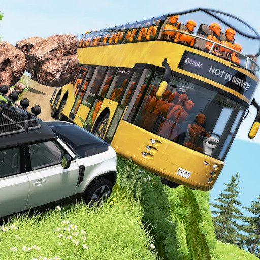 Bus Crash Car Simulation 3D logo