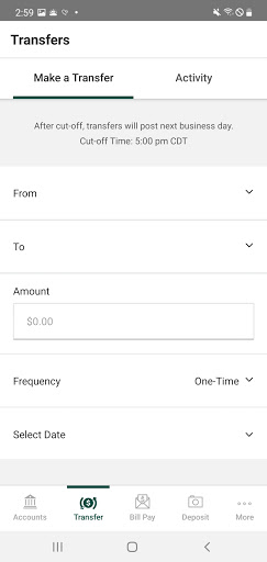 FirstState Bank Mobile Screen 3
