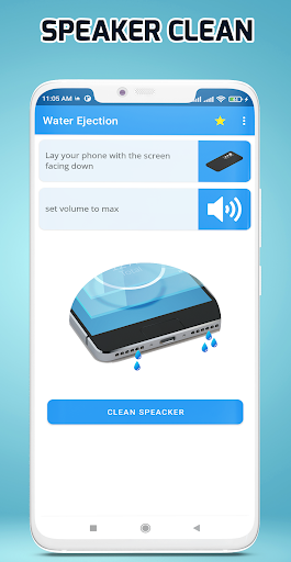 Ejecting water and dust remover