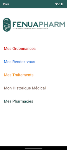 Android application Fenua Pharm screenshort