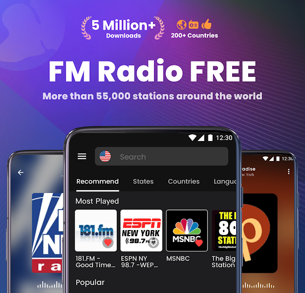 My Radio: AM FM Pадио Oнлайн 1.1.87.0315 APK + Мод (Unlimited money) за Android