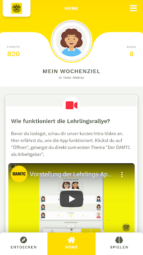 Android application ÖAMTC Lehrlingsrallye App screenshort