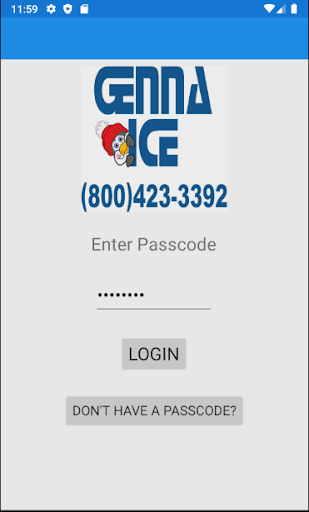 Android application Genna Ice Xpress Ordering screenshort