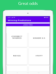 Winning football predictions.