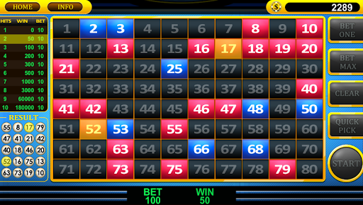 Android application Real Keno screenshort