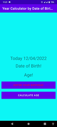Android application Digital Year Calculator screenshort
