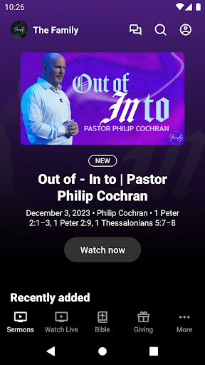 Android application Family.Church App screenshort