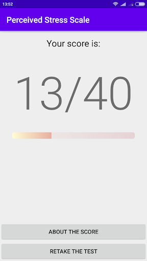 Perceived Stress Scale Screen 3