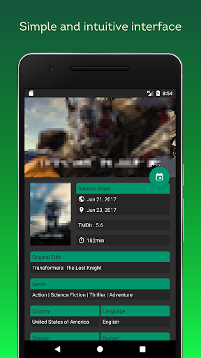 Android application Movie Release Date Reminder - screenshort