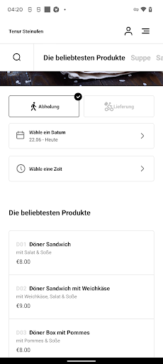 Tenur Steinofen Screen 3