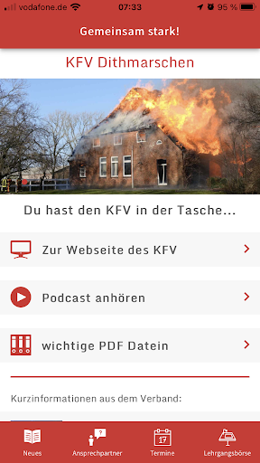 Android application KFV-Dithmarschen screenshort