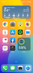 Screenshot 1 iOS 16 Launcher & More android