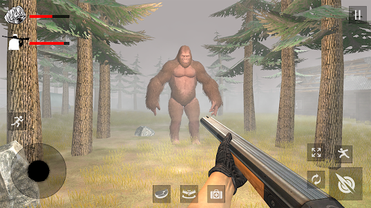 Jagd auf Bigfoot-Monster
